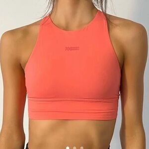 Lululemon Energy Bra High Neck Racerback Sports Bra Coral Size 4